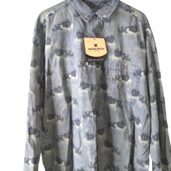 NEW ..Woolrich Mens Mountain Run Duck Tarpon Fishing Shirt...Size XXL - Picture 1 of 6